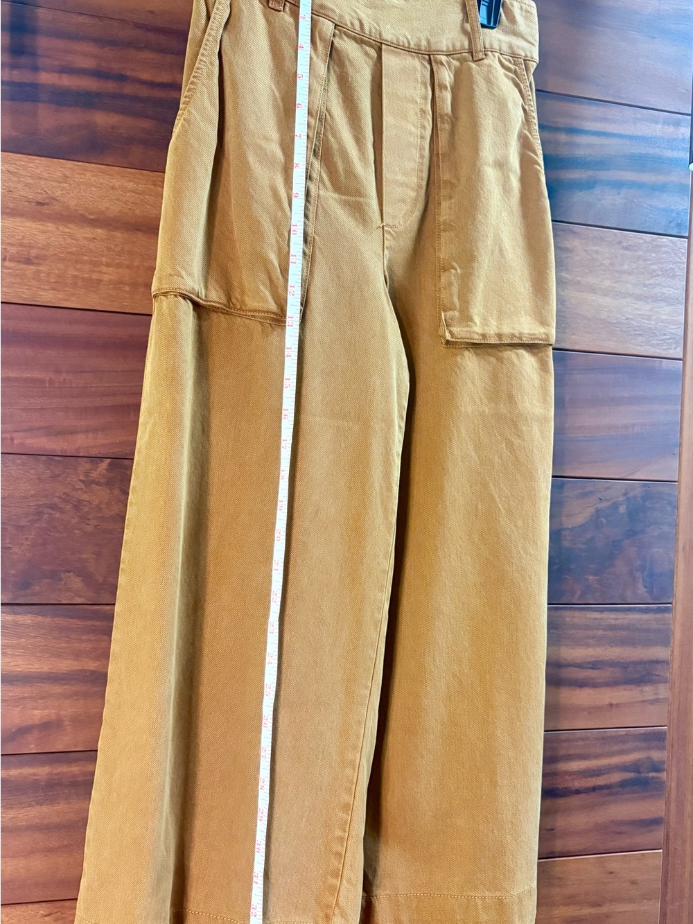 Wide Leg Ankle Pants in Mustard